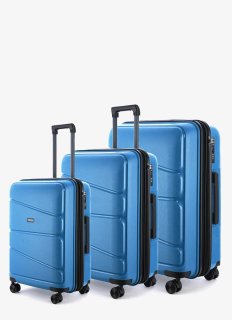 Комплект чемоданов V&V Travel Peace из полипропилена Синий