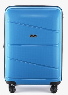 Комплект чемоданов V&V Travel Peace из полипропилена Синий
