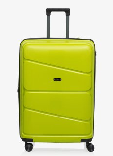 Комплект чемоданов V&V Travel Peace из полипропилена Зеленый