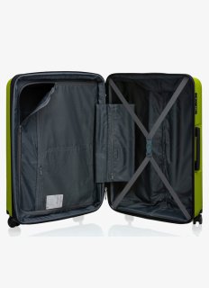 Комплект чемоданов V&V Travel Peace из полипропилена Зеленый