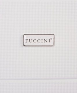 Комплект дорожных пластиковых чемоданов 4-х колесных PUCCINI, белый