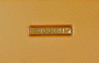 Комплект дорожных пластиковых чемоданов 4-х колесных PUCCINI, золото