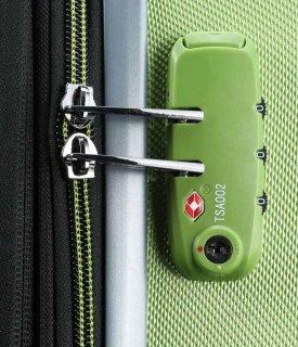 Комплект пластиковых чемоданов Travelite Tourer, салатовый