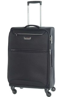 Комплект тканинних валіз на 4-х колісах (S / M / XL) March Flybird, чорні