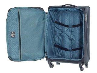 Комплект тканинних валіз на 4-х колісах (S / M / XL) March Flybird, чорні