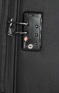 Комплект тканинних валіз на 4-х колісах (S / M / XL) March Flybird, чорні