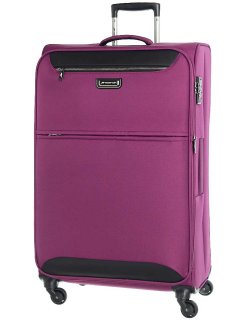 Комплект тканевых 4-х колесных чемоданов (S/M/XL) March Flybird, фиолетовый