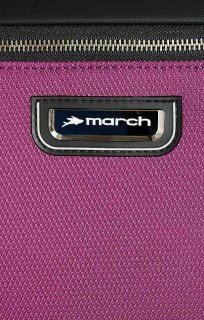 Комплект тканевых 4-х колесных чемоданов (S/M/XL) March Flybird, фиолетовый