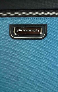 Комплект тканевых 4-х колесных чемоданов (S/M/XL) March Flybird, голубой