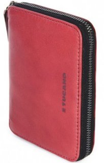 Кошелёк кожаный Tucano Sicuro Premium Wallet (красный)