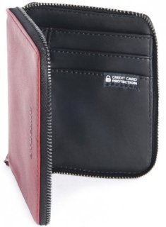 Кошелёк кожаный Tucano Sicuro Premium Wallet (красный)