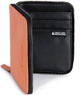 Шкіряний гаманець Tucano Sicuro Premium Wallet (помаранчевий)