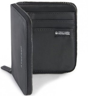 Шкіряний гаманець Tucano Sicuro Premium Wallet (темно-синій)