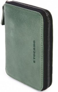 Шкіряний гаманець Tucano Sicuro Premium Wallet (зелений)