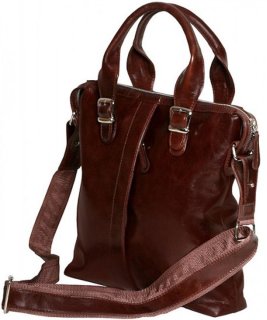 Кожаная деловая сумка Vip Collection 810 Brown Dixy