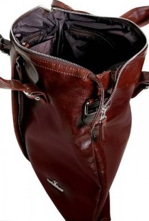 Кожаная деловая сумка Vip Collection 810 Brown Dixy