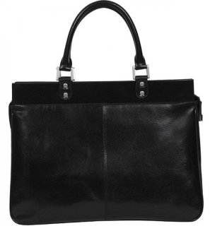 Кожаная деловая сумка Vip Collection Y 48112 Black
