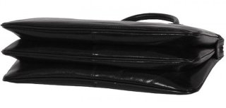 Кожаная деловая сумка Vip Collection Y 48112 Black