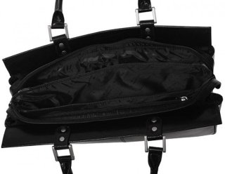 Кожаная деловая сумка Vip Collection Y 48112 Black