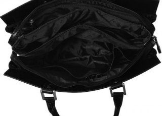 Кожаная деловая сумка Vip Collection Y 48112 Black