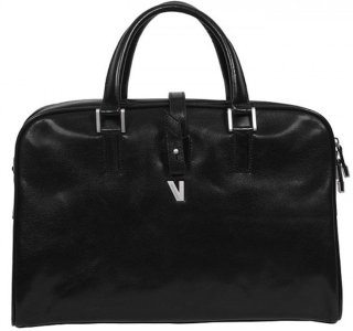 Кожаная деловая сумка Vip Collection Y 6589 Black