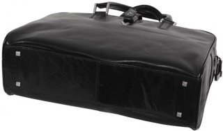 Кожаная деловая сумка Vip Collection Y 6589 Black
