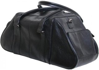 Кожаная дорожная сумка 19 л Vip Collection 1606 Black Flotar