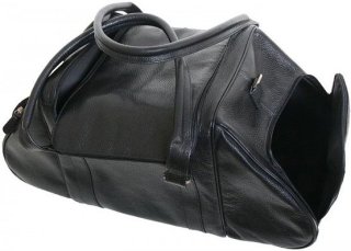 Кожаная дорожная сумка 19 л Vip Collection 1606 Black Flotar