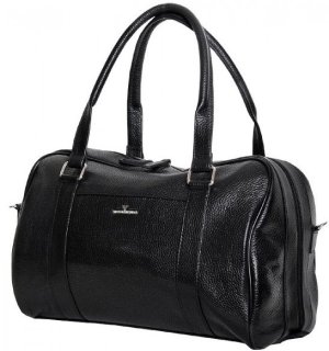 Кожаная дорожная сумка 20 л Vip Collection 1609 Black Flotar