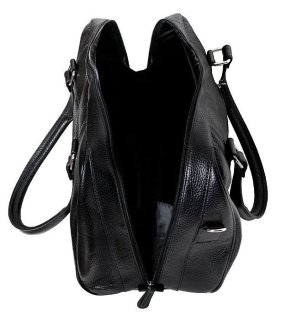 Кожаная дорожная сумка 20 л Vip Collection 1609 Black Flotar