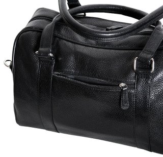 Кожаная дорожная сумка 20 л Vip Collection 1609 Black Flotar