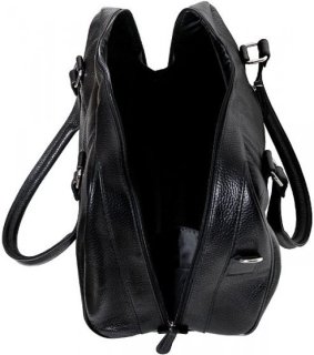 Кожаная дорожная сумка 20 л Vip Collection 1609 Black Flotar