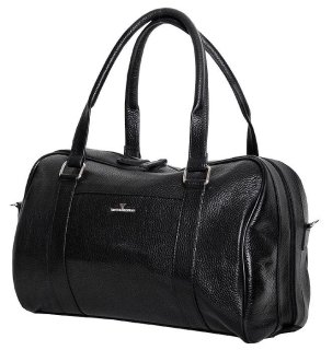 Кожаная дорожная сумка 20 л Vip Collection 1609 Black Flotar