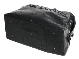 Шкіряна дорожня сумка 25 л Vip Collection 1604 Black Flotar