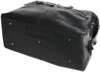 Шкіряна дорожня сумка 25 л Vip Collection 1604 Black Flotar