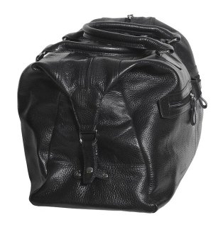 Шкіряна дорожня сумка 25 л Vip Collection 1604 Black Flotar