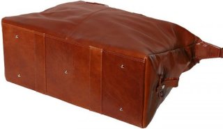 Шкіряна дорожня сумка 25 л Vip Collection 1604 Cognac Dixy