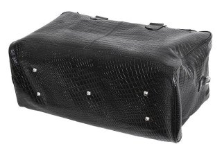 Шкіряна дорожня сумка 27 л Vip Collection 1605 Black Croco