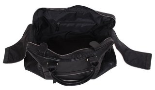 Шкіряна дорожня сумка 27 л Vip Collection 1605 Black Flotar