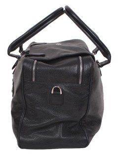 Шкіряна дорожня сумка 27 л Vip Collection 1605 Black Flotar