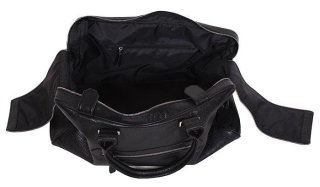 Шкіряна дорожня сумка 27 л Vip Collection 1605 Black Flotar