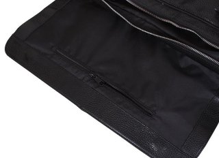 Шкіряна дорожня сумка 27 л Vip Collection 1605 Black Flotar