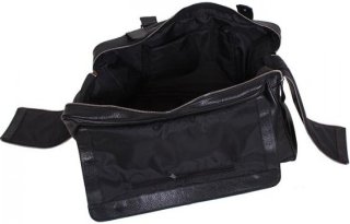 Шкіряна дорожня сумка 27 л Vip Collection 1605 Black Flotar