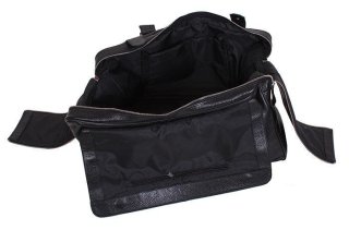 Шкіряна дорожня сумка 27 л Vip Collection 1605 Black Flotar