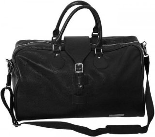 Шкіряна дорожня сумка 45 л Vip Collection 36490 Black Flotar