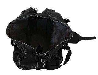 Шкіряна дорожня сумка 45 л Vip Collection 36490 Black Flotar
