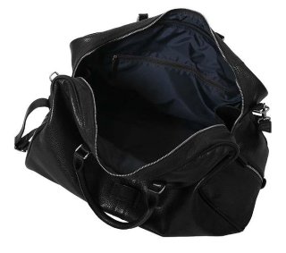 Шкіряна дорожня сумка 45 л Vip Collection 36490 Black Flotar