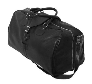 Шкіряна дорожня сумка 45 л Vip Collection 36490 Black Flotar