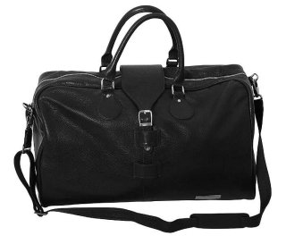 Шкіряна дорожня сумка 45 л Vip Collection 36490 Black Flotar