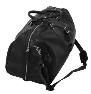 Шкіряна дорожня сумка 45 л Vip Collection 36490 Black Flotar